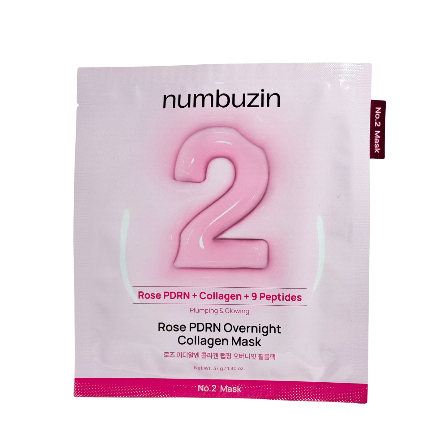 Numbuzin - No.2 Rose PDRN Overnight Collagen Mask (1ea)