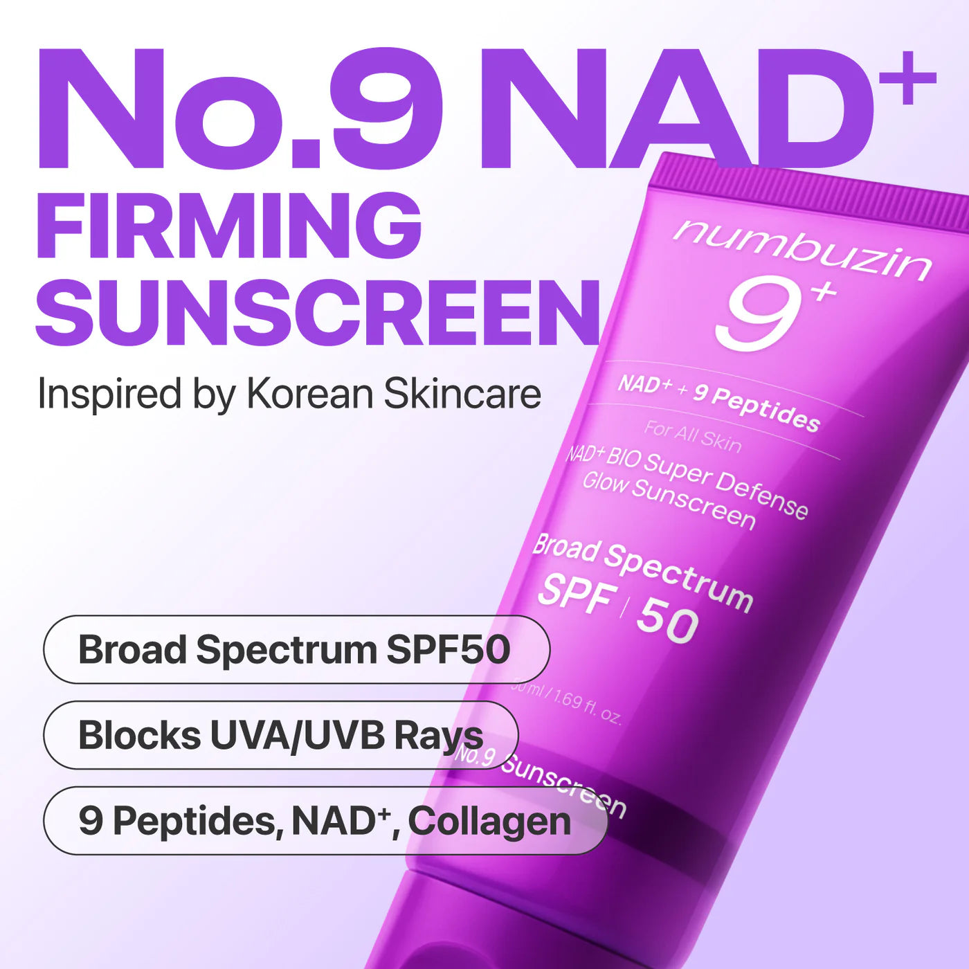 Numbuzin - No.9 NAD+ 9 Peptides Dewy Sun Essence (50ml)