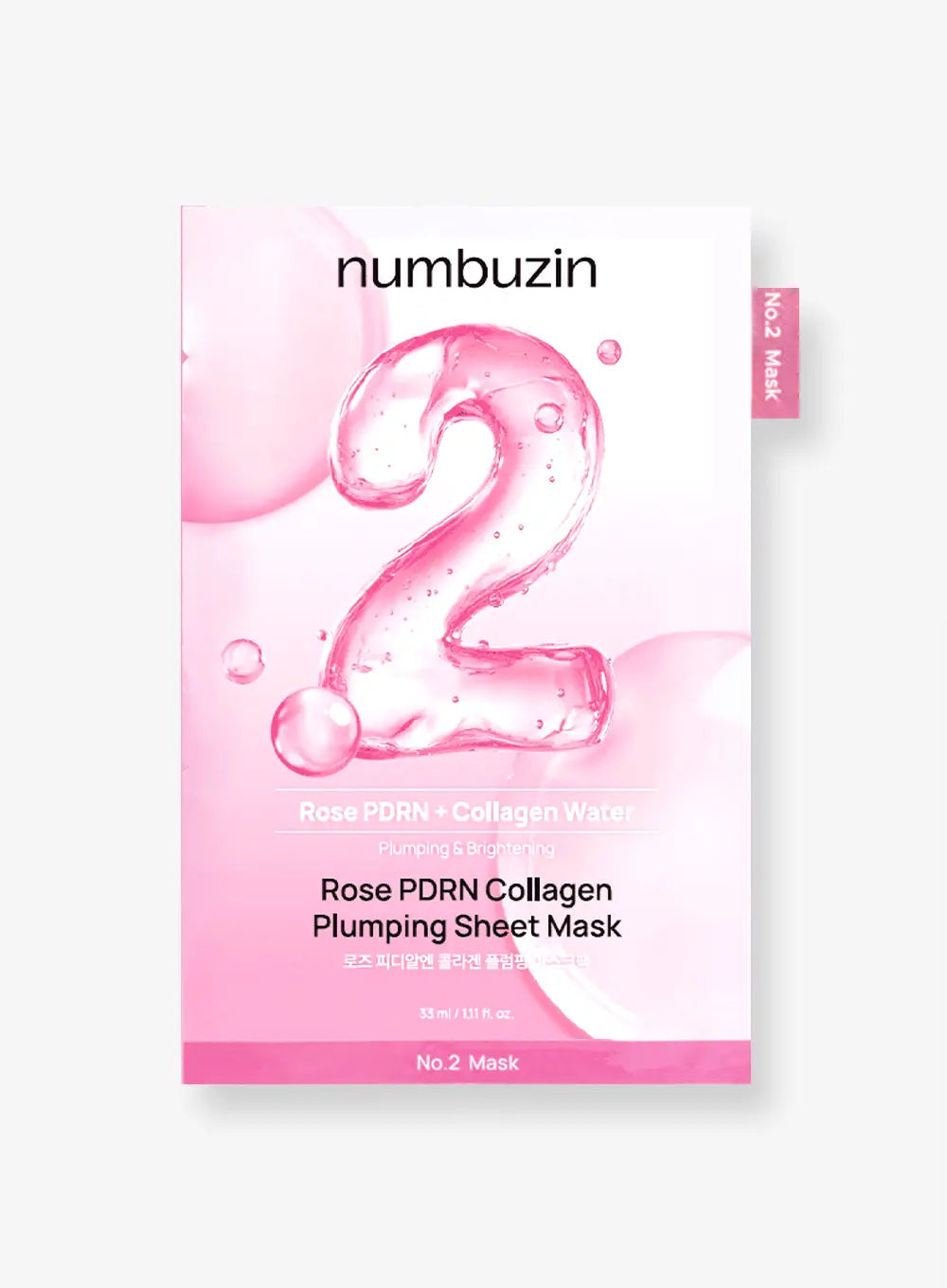 [NUMBUZIN] NO.2 ROSE PDRN COLLAGEN PLUMPING SHEET MASK (1ea)