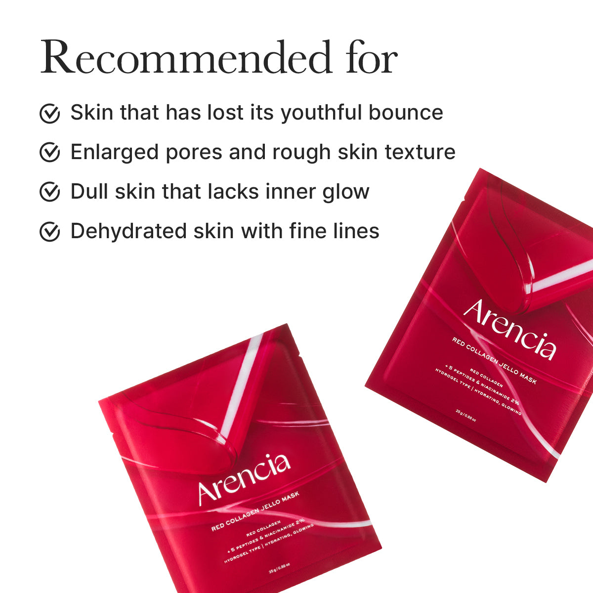 [ARENCIA] RED COLLAGEN JELLO MASK (1ea)
