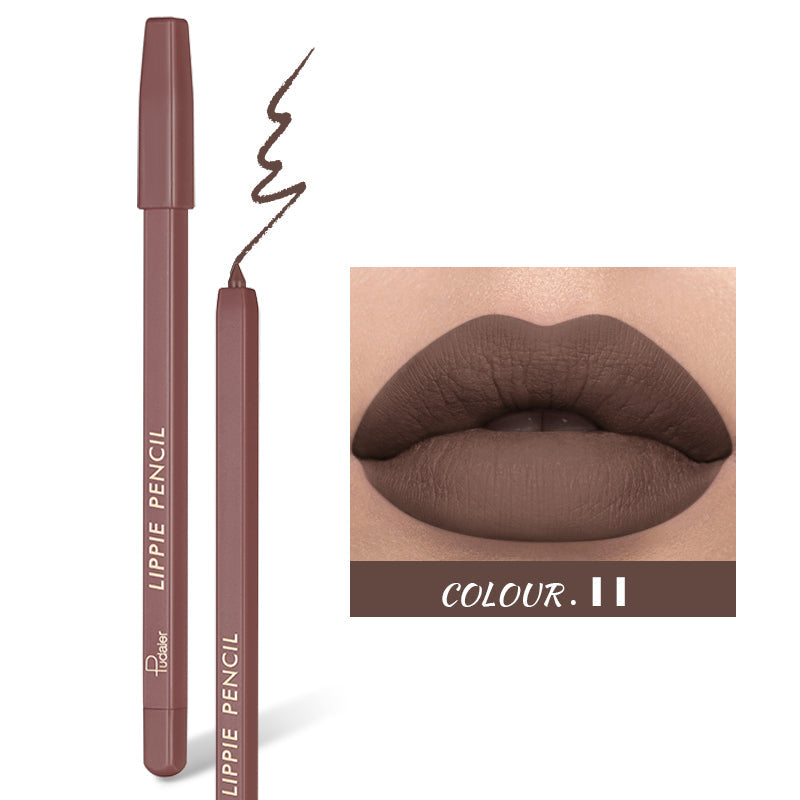 [PUDAIER] MATTE LIPPIE PENCIL (12 colours)