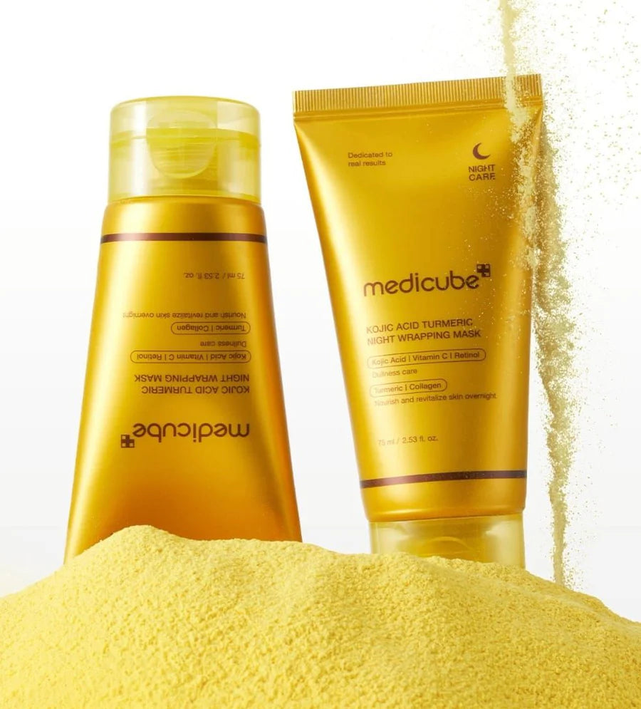 [MEDICUBE] KOJIC ACID TURMERIC NIGHT WRAPPING MASK (75ml)