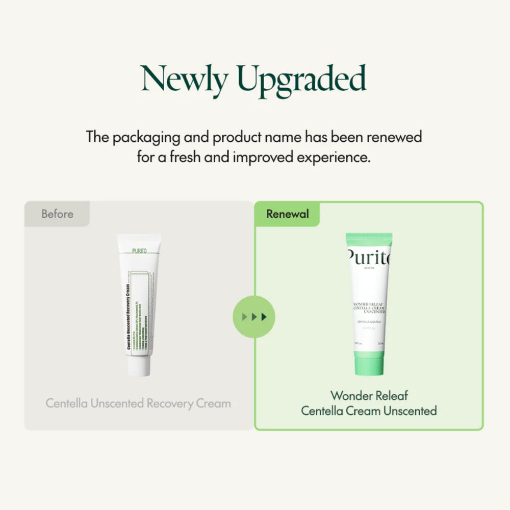 [PURITO SEOUL] WONDER RELEAF CENTELLA CREAM UNSCENTED (50ml)