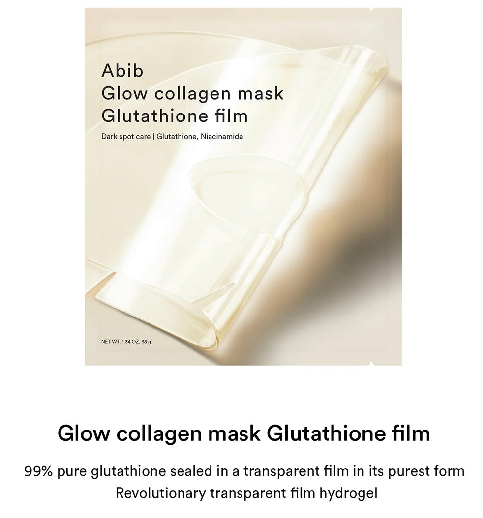[ABIB] GLOW COLLAGEN MASK GLUTATHIONE FILM (1ea)