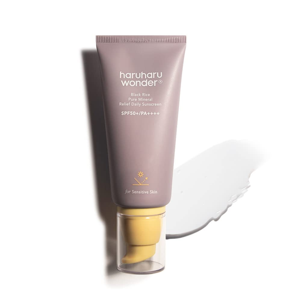 [HARUHARU WONDER] BLACK RICE PURE MINERAL RELIEF DAILY SUNSCREEN (50ml)