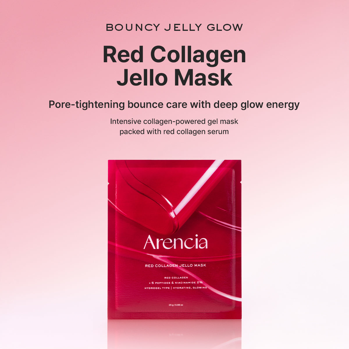 [ARENCIA] RED COLLAGEN JELLO MASK (1ea)