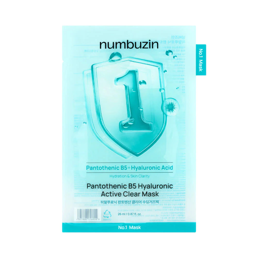 [NUMBUZIN] NO.1 PANTOTHENIC B5 HYALURONIC ACTIVE CLEAR MASK (1ea)