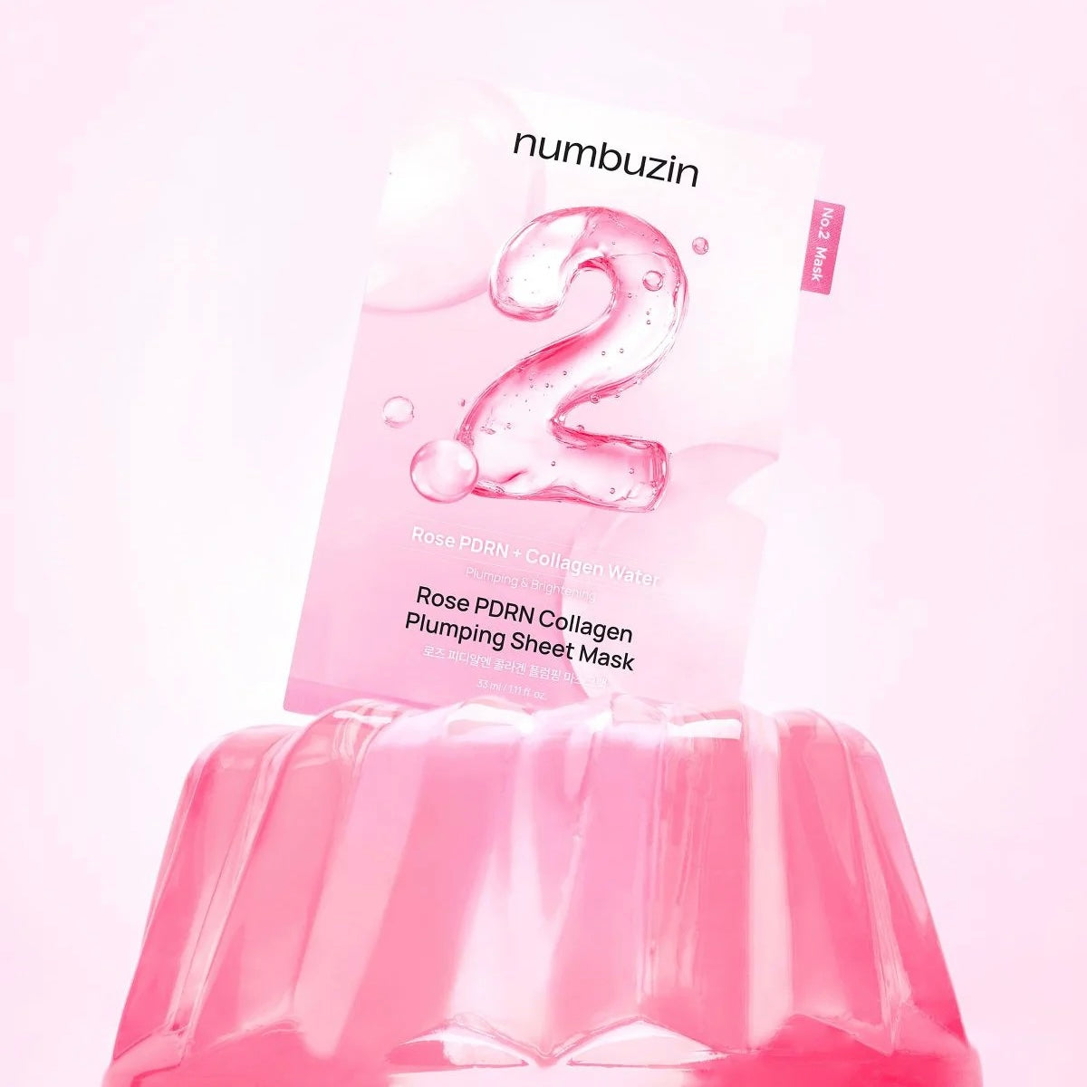 [NUMBUZIN] NO.2 ROSE PDRN COLLAGEN PLUMPING SHEET MASK (1ea)