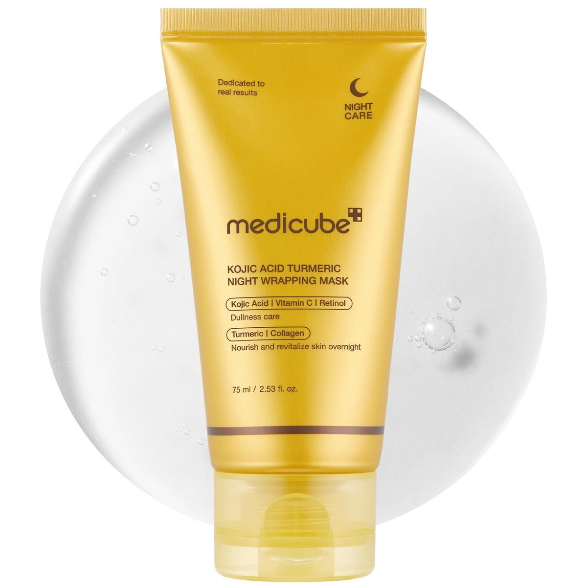 [MEDICUBE] KOJIC ACID TURMERIC NIGHT WRAPPING MASK (75ml)