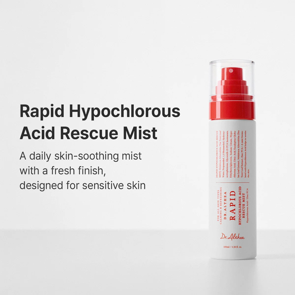 Dr. Althea - Rapid Hypochlorous
Rescue Mist (100ml)