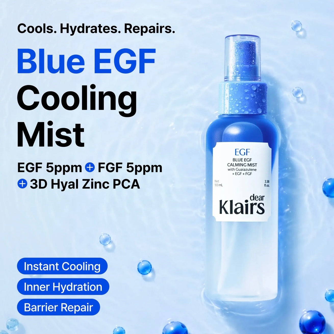 Dear, Klairs - Blue EGF Calming Mist (100ml)