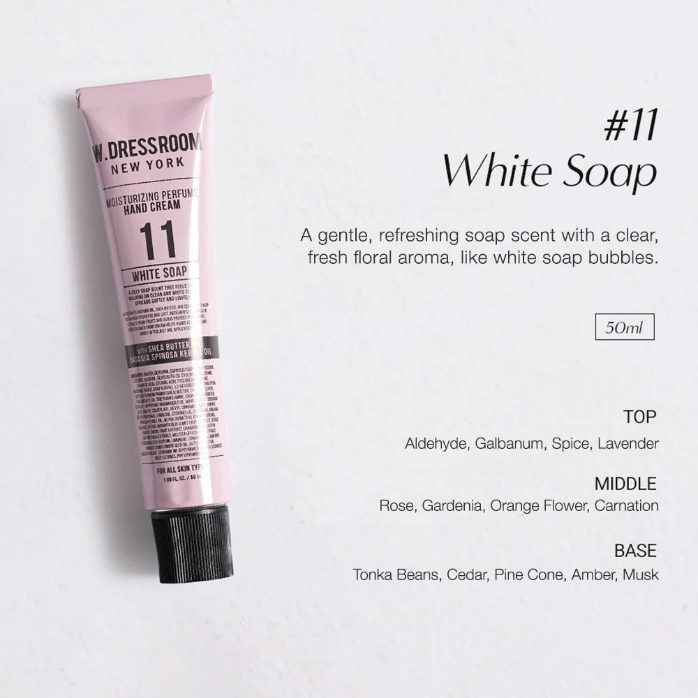 W.DRESSROOM - White Soap Moisturizing Perfume Hand Cream (74g)