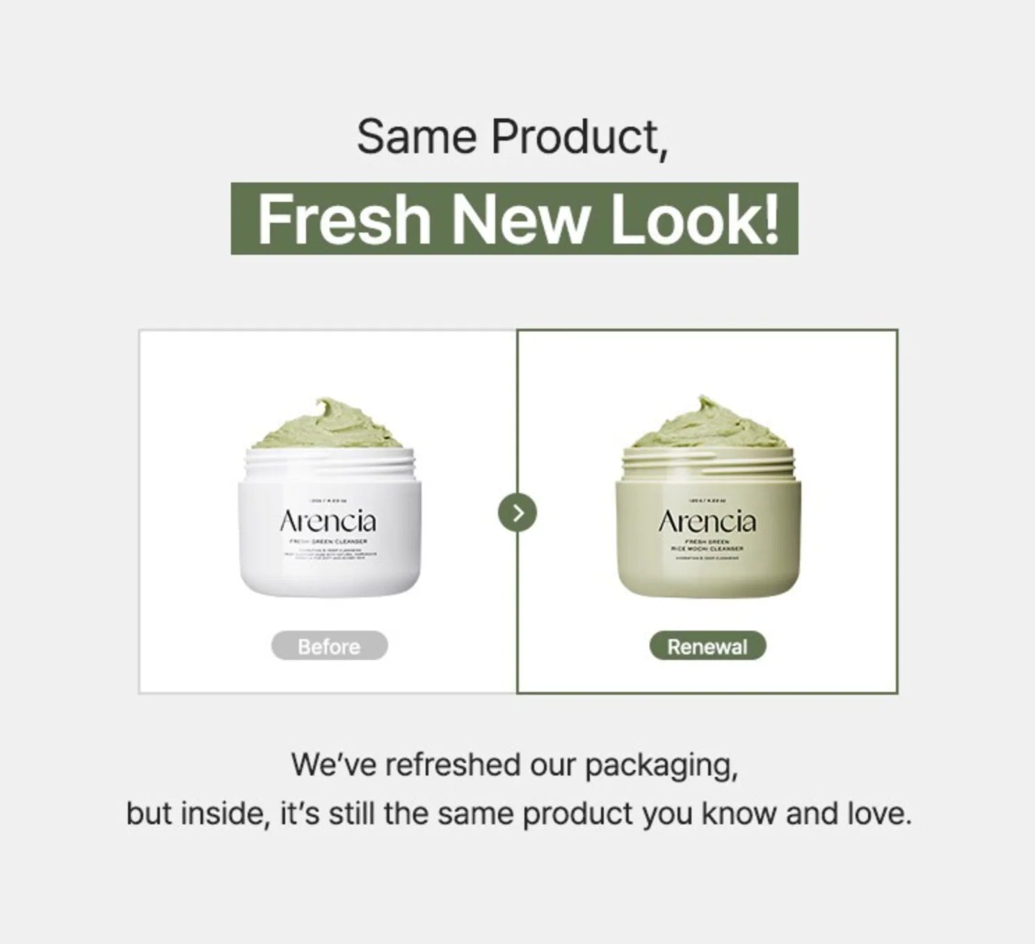 [ARENCIA] FRESH GREEN RICE MOCHI CLEANSER (120g)