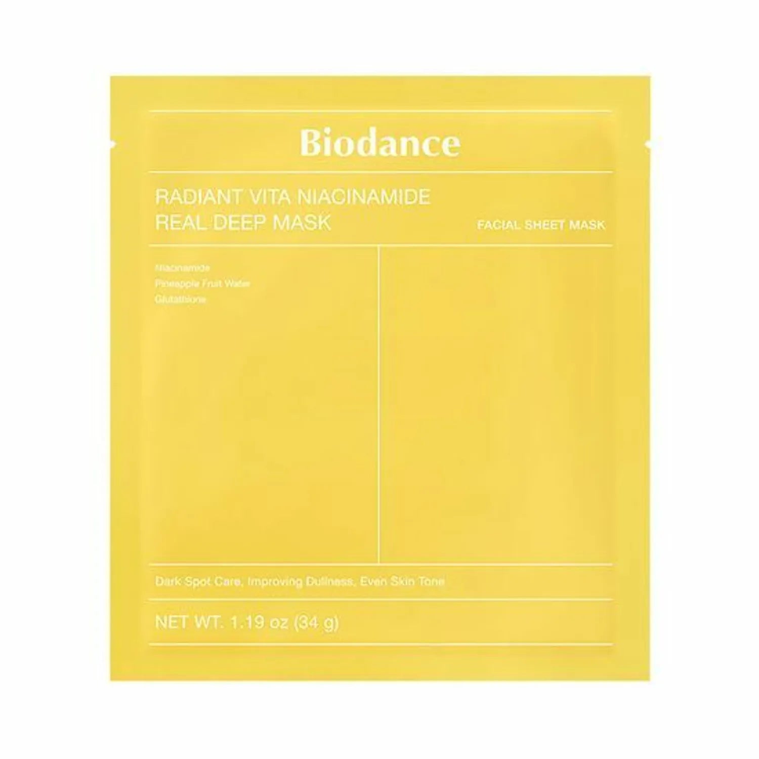 [BIODANCE] RADIANT VITA NIACINAMIDE REAL DEEP MASK (1pc)