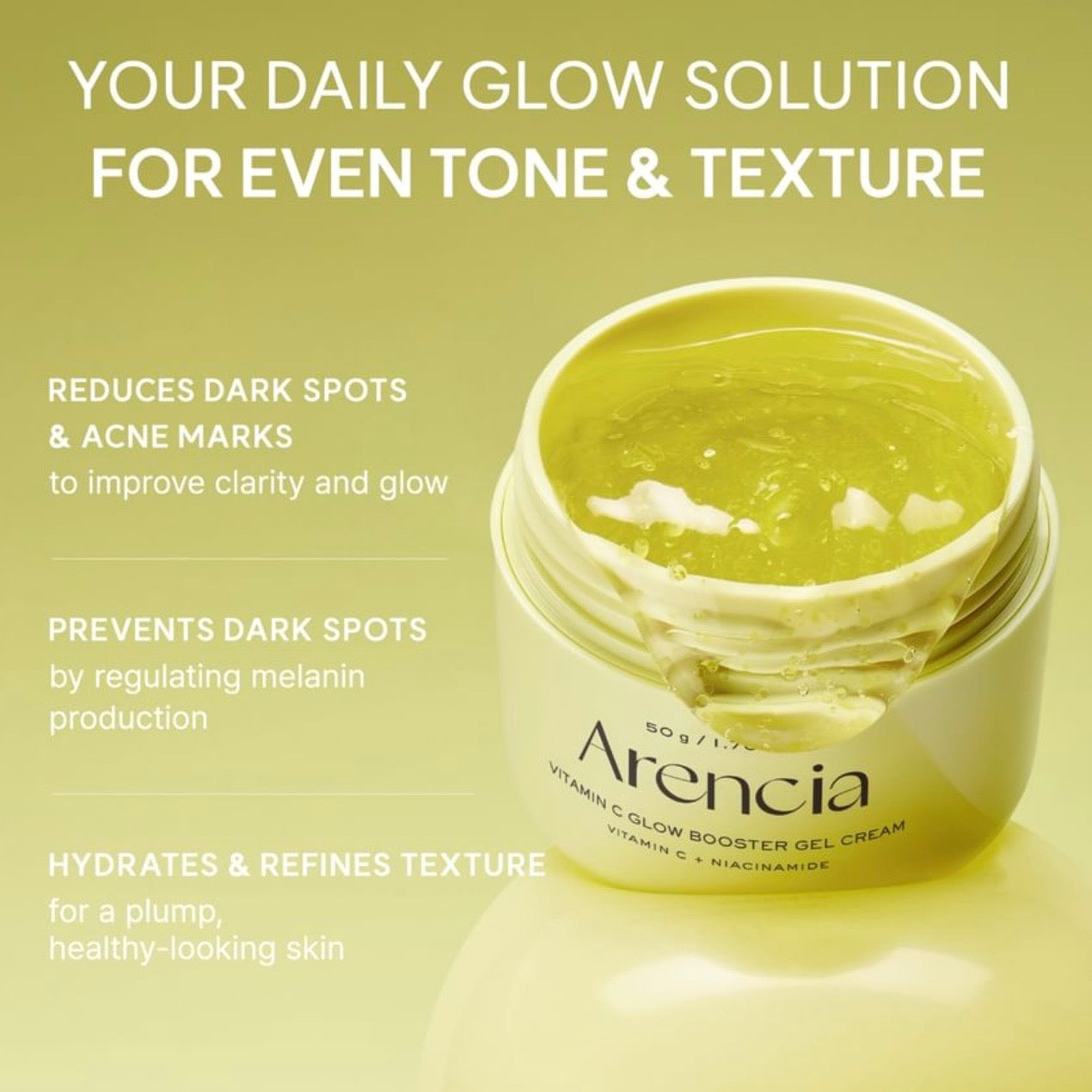 Arencia - Vitamin C Glow Booster Gel Cream (50g)