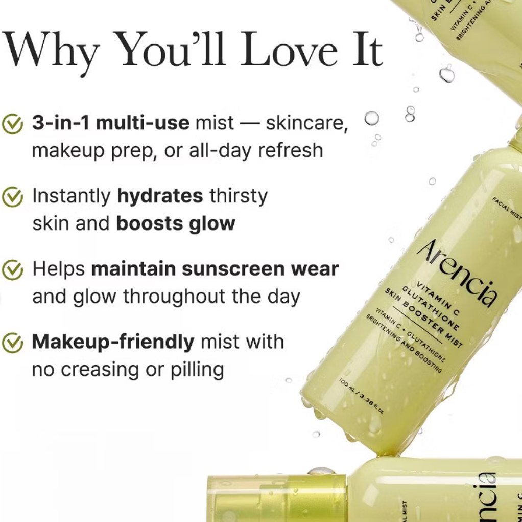 Arencia - Vitamin C Glutathione Skin Booster Mist (100ml)