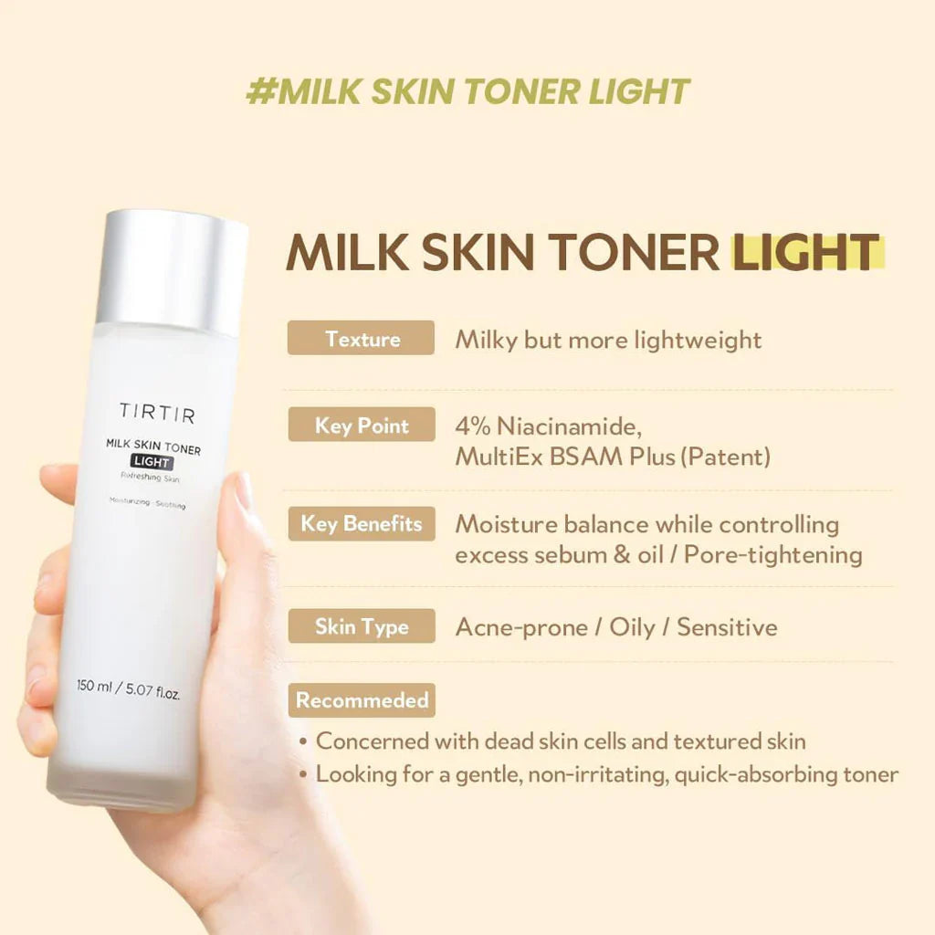 [TIRTIR] MILK SKIN TONER LIGHT (150ml)