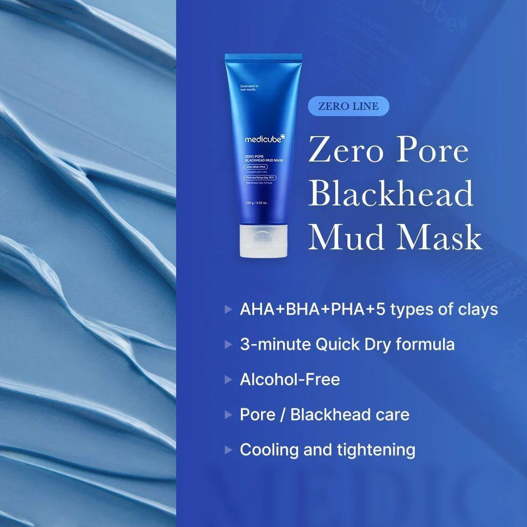 [MEDICUBE] ZERO PORE BLACKHEAD MUD MASK (100g)